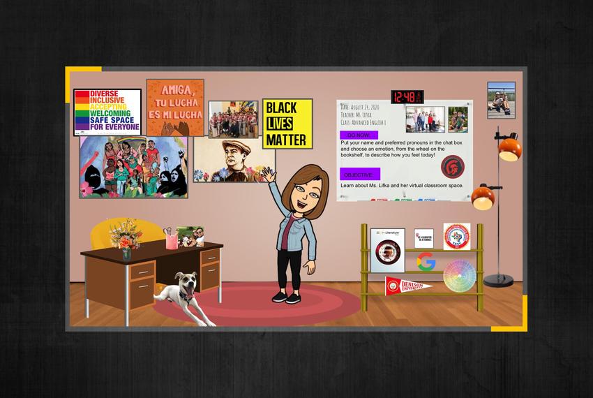 Taylor Lifka, an advanced English teacher at Roma High School, set up her virtual classroom to more closely resemble her physical class. After posting a picture of the class on social media the image was spread online and Lifka was swiftly placed on administrative leave.
